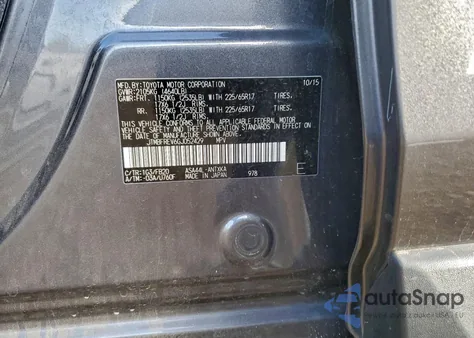 2016 Toyota Rav4 Le z USA, uszkodzony, nr VIN JTMBFREV6GJ052429